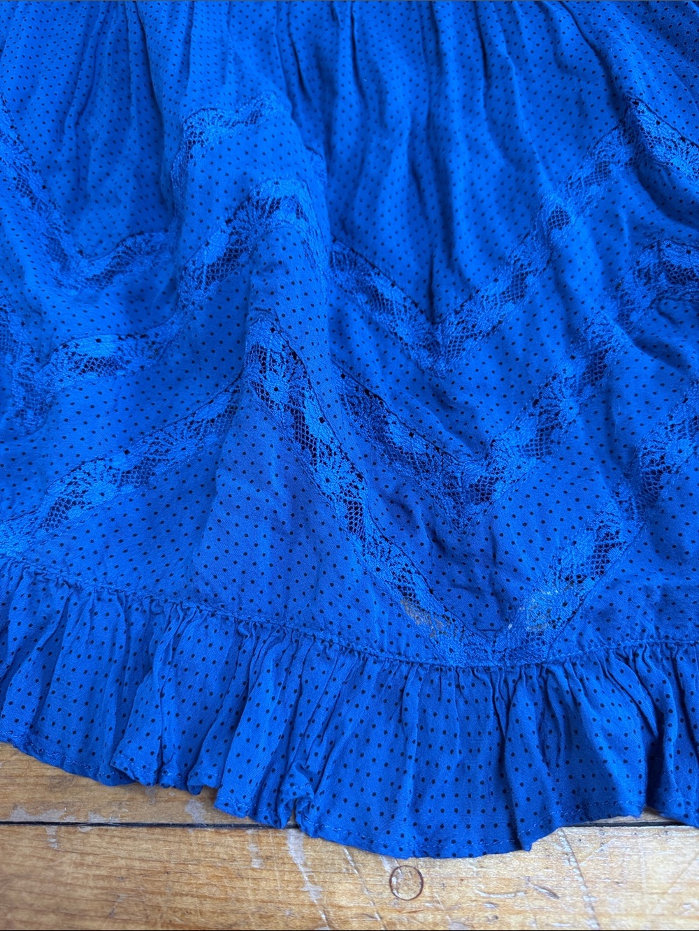 Women's Cobalt Blue Racerback Slip Dress Layering Piece by Free People - Picture 4 of 7